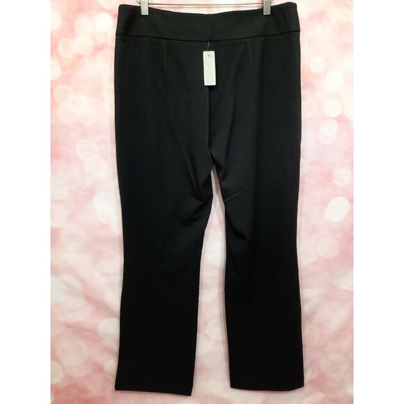 Vintage 90s Y2K Cache Mid Rise Bootcut Black Dress Pants Size L Stretch - Picture 7 of 11